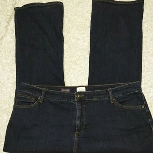 St. John's Bay, 22W, dark, stretch, boot cut Jeans